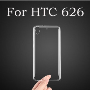 Силиконов гръб ТПУ ултра тънък за HTC DESIRE 626 / HTC DESIRE 628 / HTC DESIRE 650 кристално прозрачен